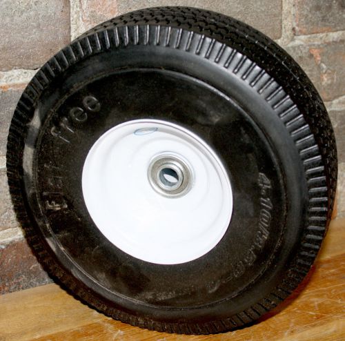 4.10/3.50-4 Sawtooth Tread Tire Wheel Assembly 4Ever Flat Free Hand Truck