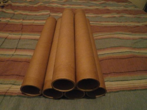6 sturdy cardboard tubes! 17&#034; length by 2 1/2&#034; diameter! Free shipping!