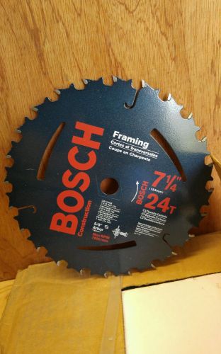 Lot of 6 Bosch 7-1/4in 24T Framing Circular Saw Blades CB724 - 5/8in Arbor