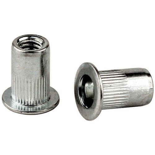 Alcoa m47371 klik steel ribbed rivet-nut - grip range .126&#039; - .250&#039;-pack qty 100 for sale