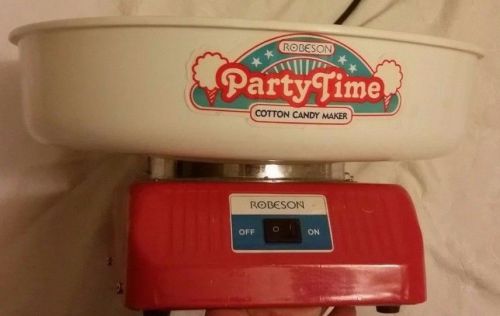 Party Time Cotton Candy Maker by Robeson CC1-3701 w/Manual
