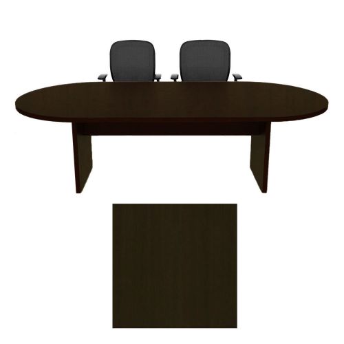 6 Foot Racetrack Conference Table Cherryman Amber Black Cherry Laminate Six Ft