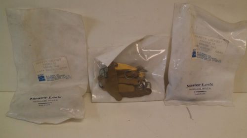 Lot of (36) new old stock! brady safety lockout brass tags 65378 for sale
