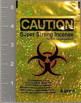 Caution - Yellow 4 g *50* Empty Bags