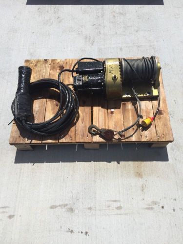 Golo Power Winch Model 7-15 RMO Cordem Corporation 115v MobilGear 632