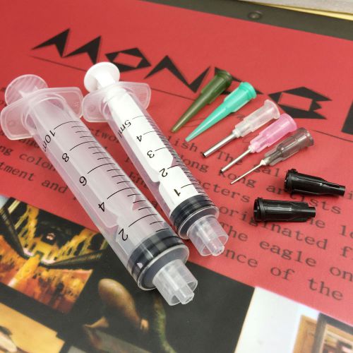 Dispensing syringe tip assortment 9-pc sampler kit for sale