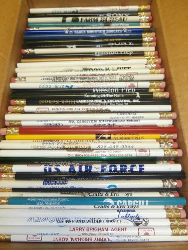 BULK LOT OF 1000 MISPRINT OVER-RUN LEAD PENCILS WITH ERASERS *NEW*