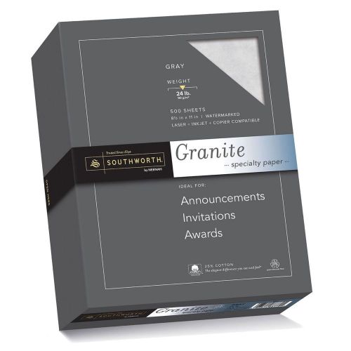 Southworth Fine Granite Paper 24 lb Gray 500 Count (914C)