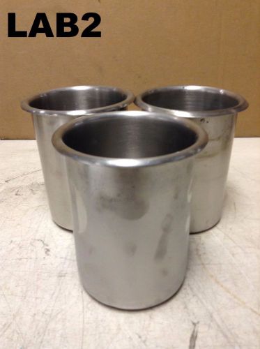 1 Liter 316/304 Stainless Steel Bain Marie Pot/Pail/Tote/Bucket/Drum- Lot of 3