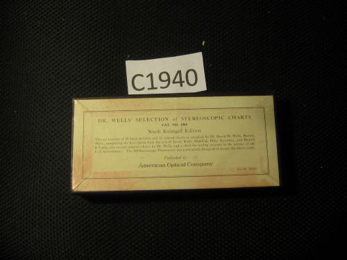 AMERICAN OPTICAL STEREOSCOPIC VISION TEST CHARTS     used   [C1940o]