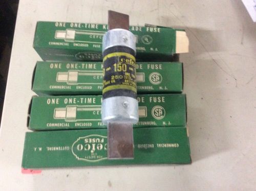 lot of 4 Cefco 150A 250V one time fuse
