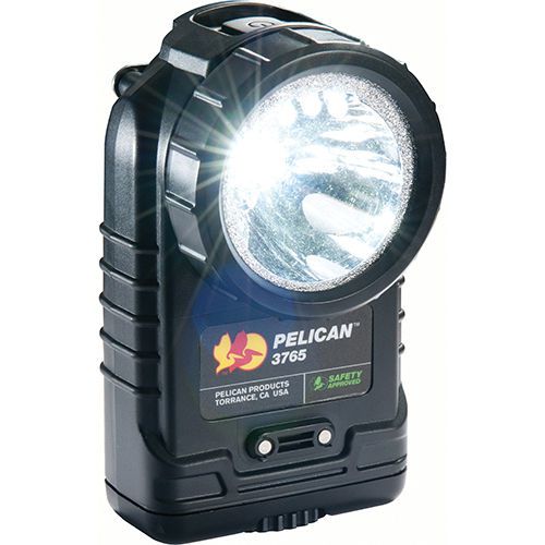 Pelican 3765 Rechargeable LED Flashlight with PL Shroud and Charger (Black)