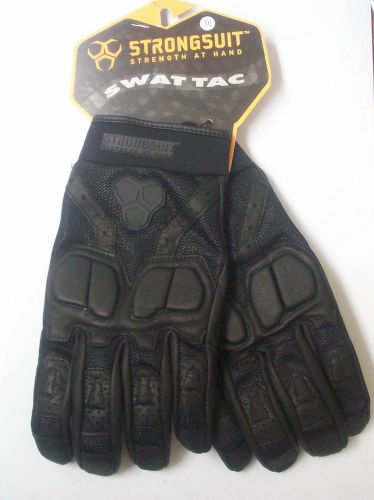 NEW StrongSuit SWAT TAC Tactile Tactical Leather Work &amp; Driving Gloves, XXL