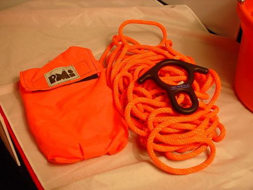 Pmi firefighter bail out bag with rope and cmc rescue figure 8 for sale
