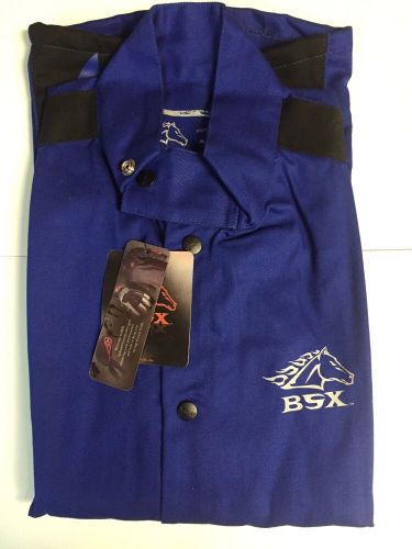 Revco BSX BXRB9C Blue FR Welding Jacket W/ Blue Flames (Large)