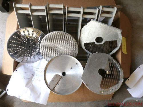 Various Chopping and Slicing Disks for Commercial Kitchen Equipment  - Used