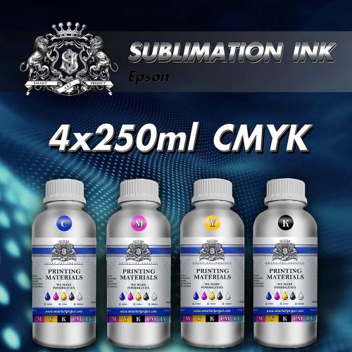 1l - 4x250ml best sublimation heat transfer ink for epson printers mugs tshirt for sale
