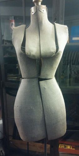 Vintage Antique Female Dress Form Adjustable Mannequin Shabby Flea Market XS