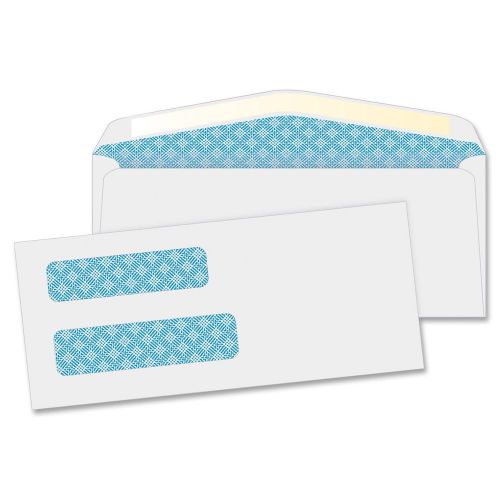 Staples Double-Window Gummed Envelopes for Laser Forms, 500/Box