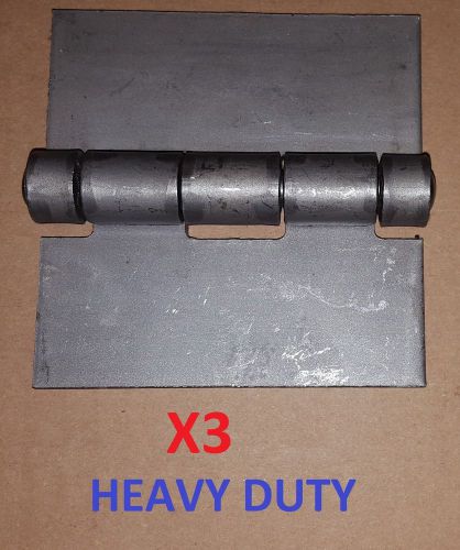 3 pc-steel butt hinge 4 x 4&#034; heavy duty .180 door/sheet metal/wood working/proje for sale