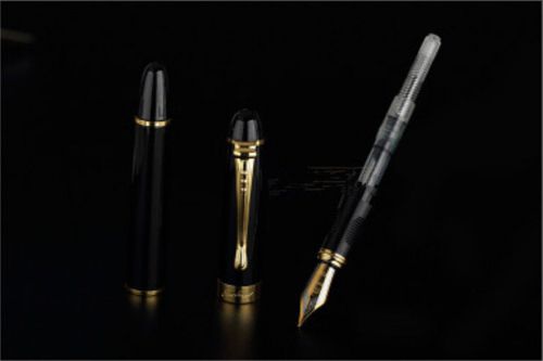 Pen X450 Medium JinHao Gift Business Nib Black Gold Fountain