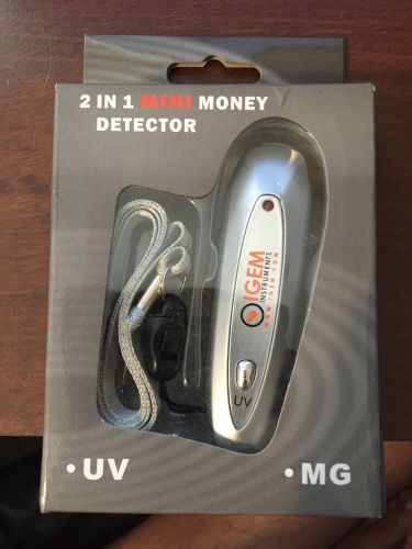 IGEM Instruments 2 in 1 Mini Counterfeit Money Detector UV MG *Brand New in Box*