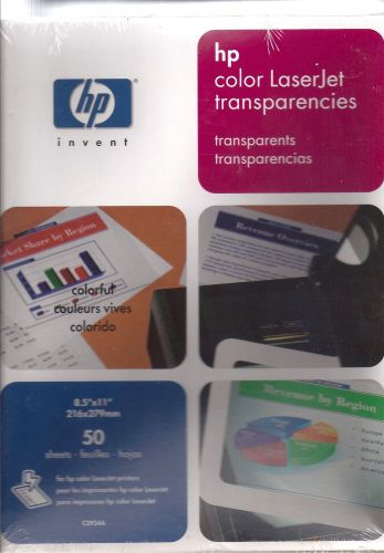 Lot of 2 New HP Color LaserJet Transparencies   8.5X11 &#034;C2934A 50-sheet SEALED
