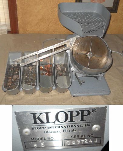 Klopp Model SE Electric Coin Sorter Machine #1