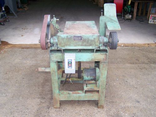 Heavy dual head belt grinder / sander 2&#034; x 48&#034; &amp; 2-1/2&#034; x 48&#034; 1-1/2 hp 3 phase for sale