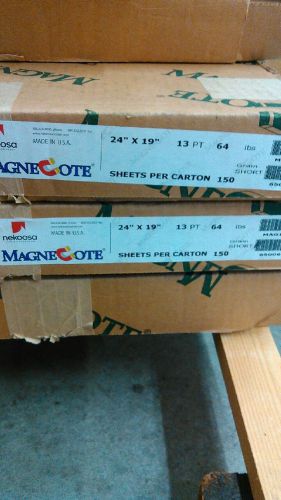 Magnecote Printable Magnetic Paper 24&#034;x19&#034; 13pt 64LB Short Grain 150 Sheets
