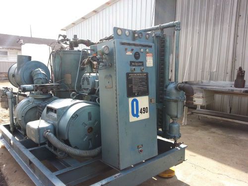 Quincy 125 hp rotary screw air compressor/works well/taken out of plant closure for sale
