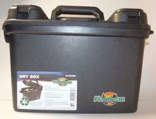 Dry Storage Tool Box, Polypropylene, Black, Flambeau, 6430SW AMMO BOX AMMUNITION