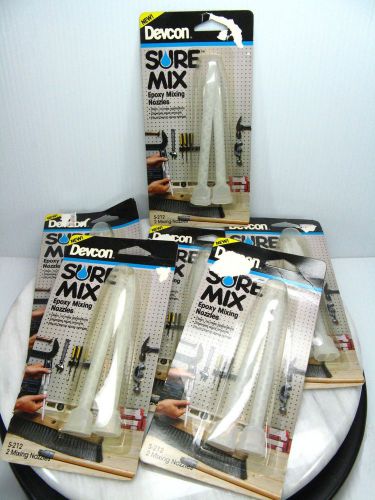DEVCON SURE MIX Epoxy Mixing Nozzles Tips - Lot of 6 Packages 2 Each S-212 - NOS