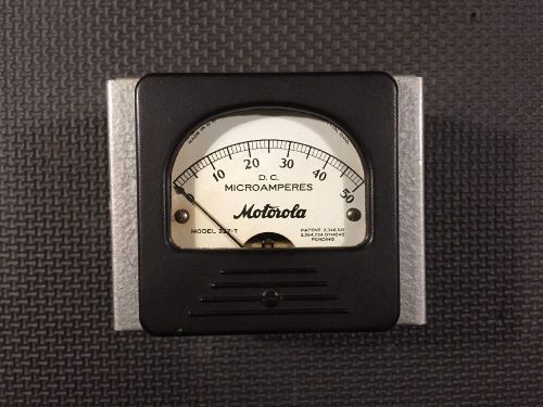 Vintage Motorola DC Microamperes Model 327-T Analog Meter