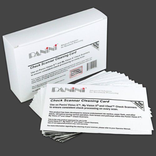 Panini Check Scanner Cleaning Cards featuring Waffletechnology 15 cards