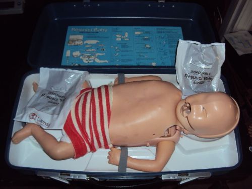 Leardal Resusci Baby EMT CPR Training Manikin Case &amp; Accessories