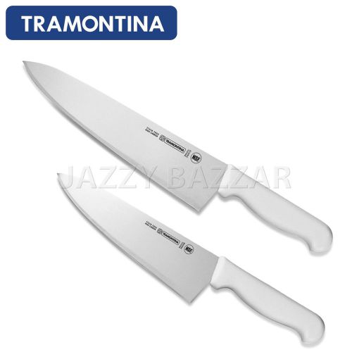 2 tramontina chef cook&#039;s knife 25 &amp; 20cm kitchen knives high carbon german steel for sale
