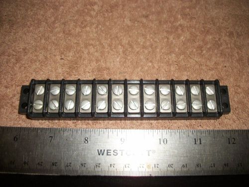 BEAU 20A 300V TERMINAL BLOCKS 12 CONNECTIONS SCREW WIRE ATTACHMENTS! A