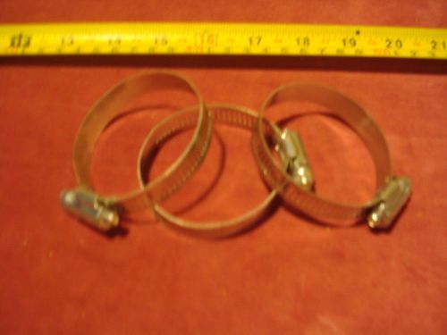 (3333.) Hose Clamps for up to 1-7/8&#034; Dia. Hose - Lot of 3