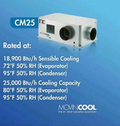 Movincool cm25 full self contained unit 14 seer r410a rohs complaint 25000 btu for sale