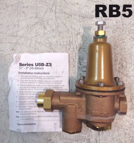 Watts u5b-z3 1/2&#034; water pressure reducing valve bronze 300psi watts 0052977 for sale