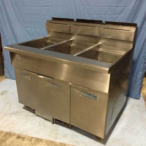 Imperial IFSCB-350 3 Vat Fryer with Filter System