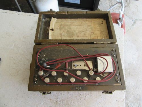 Vintage Telephone Test Set Model 43-A   Lot 16-27-5-A