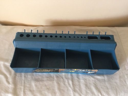 Used LeHigh Crawford 4 Bin Pegboard Tool and Parts Tray #PT16
