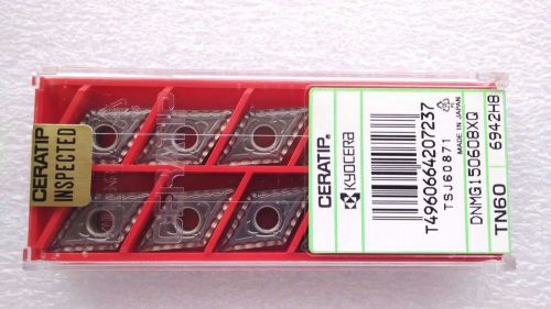 LOT OF 10 KYOCERA CERATIP DNMG150608XQ DNMG442XQ TN60 CERMET  INSERTS