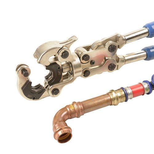 Copper &amp; Pex Tube Press Tool Kit with Jaws 1/2&#034; - 1&#034; | CT8000 Pipe Crimper