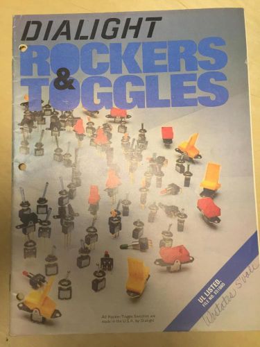 1978 Dialight Catalog ~ Rockers &amp; Toggles Switches for Test Equipment etc