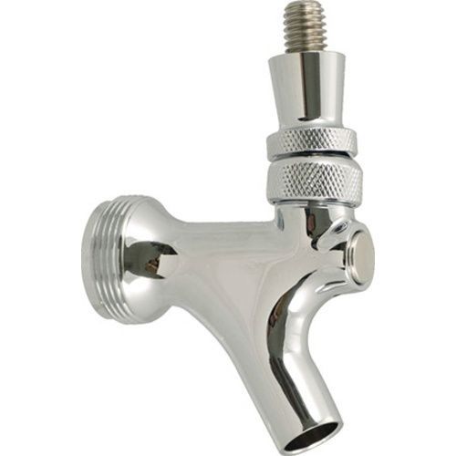 POLISHED CHROME KEG BEER FAUCET w/ STAINLESS STEEL LEVER for draft FREE SHIP