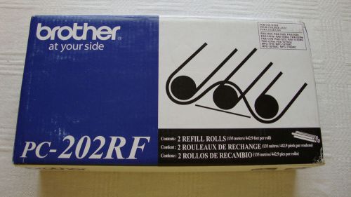 Brother PC-202RF 2 Pack Fax Refill Rolls NEW