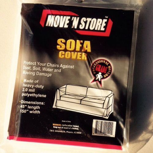 PLASTIC SOFA COUCH COVER FOR MOVING AND STORAGE(2.0 Mil)